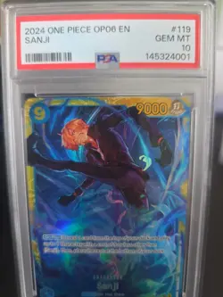 Sanji [Secret Rare] OP06-119 Wings of the Captain Foil PSA 10 (One Piece) - Image 3