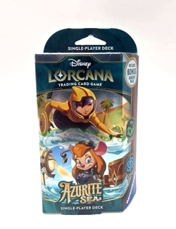 Disney Lorcana: Azurite Sea Starter Deck – Emerald & Sapphire Factory Sealed–New - Image 1
