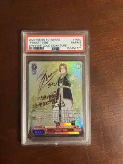 PSA 8 Weiss Schwarz Frieren Priest Sein SFN/S108-050SP SP Gold Foil Signed Eng - Image 1