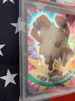 PSA 2000 Topps Chrome Pokemon, PRIMEAPE- POKEMON T.V. #57 Clean Card - Image 4