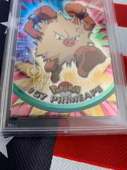 PSA 2000 Topps Chrome Pokemon, PRIMEAPE- POKEMON T.V. #57 Clean Card - Image 5
