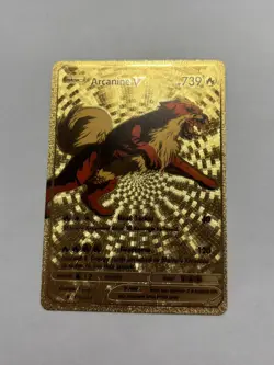 Arcanine V Gold Foil Card Fan Art Display Card HP739 NM/M - Image 1