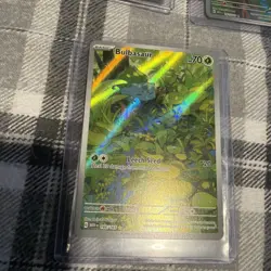 Pokemon TCG Bulbasaur Scarlet & Violet 151 Full Art Rare Card 166/165 - Image 1