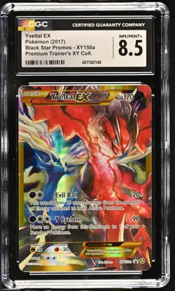 CGC 8.5 Yveltal EX 2017 Black Star Promos XY150a Pokemon Card - Image 1