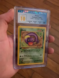 (POP 2) CGC 10 PERFECT 1999 Pokemon Fossil Ekans 1st Edition 46/62 WOTC Card - Image 2