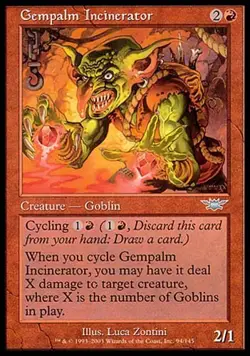1x Gempalm Incinerator Legions MtG Magic Red Uncommon 1 x1 Card Cards MP - Image 1