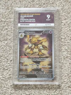 ACE MINT 9 - Alakazam MEP 009 Stamped Pokemon Center Pokemon Card PSA BGS CGC - Image 1