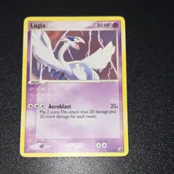 Lugia 29/115 EX Unseen Forces 2005 80 HP Aeroblast Psychic Pokemon TCG Card - Image 1
