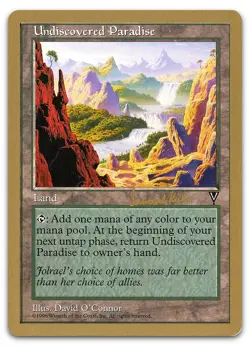 Undiscovered Paradise - 1997 Janosch Kuhn (VIS) LP World Championship Magic MTG - Image 1