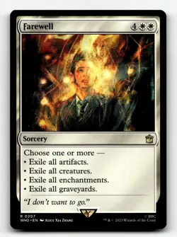 Farewell NM Doctor Who MTG Magic The Gathering White English Card - Image 1