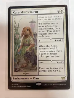 MTG Caretaker's Talent Bloomburrow #6 Rare - Image 1