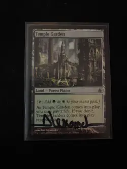 Temple Garden Signed In Black By Artist Rob Alexander - Image 1