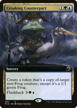 MTG Croaking Counterpart Extended Art ** Midnight Hunt ** English (NM) - Image 1