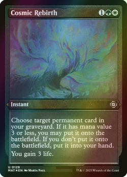 MTG Cosmic Rebirth Foil ** March of the Machine: The Aftermath ** English (NM) - Image 1