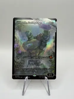 Leonardo, Cutting Edge - Foil - Showcase M MTG Teenage Mutant Ninja Turtles M - Image 1