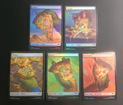 MTG TMNT - Full Art Basic Pizza Land Bundle x 5 - Image 1