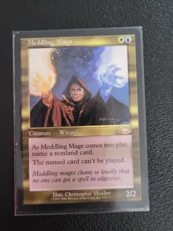 Magic the Gathering MtG Meddling Mage Planeshift - Image 1