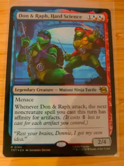 MTG Don & Raph, Hard Science (FOIL) 0144 Teenage Mutant Ninja Turtles M/NM - Image 1