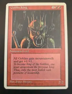 Goblin King Forth Edition MTG Regular Lightly Played CD1968 - Image 1