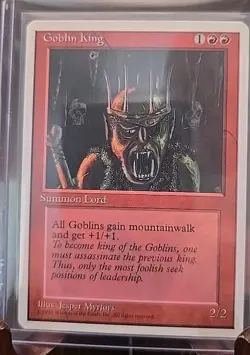 Goblin King Forth Edition MTG Regular Lightly Played CD1968 - Image 3