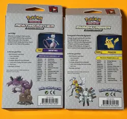 Mewtwo Mayhem and Pikachu Power Theme Deck 2016 Pokemon XY Evolutions SEALED - Image 2