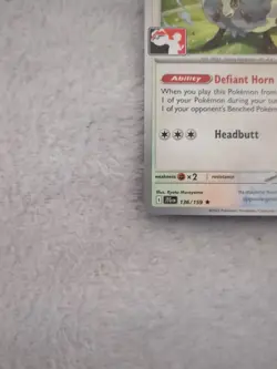 Hop's Dubwool 136/159 - Prize Pack Stamped - Pokemon Non Holo - Image 4