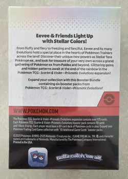 Pokemon Scarlet Violet Prismatic Evolutions Booster Bundle Box New 6 pk - Image 2