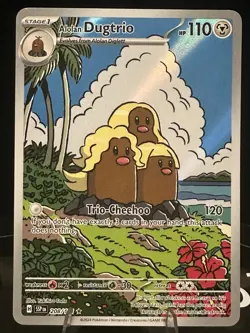 Pokemon Alolan Dugtrio 208/191 Surging Sparks Illustration Rare Holo - Image 1