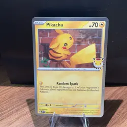 Pikachu Pokemon Day 2026 051/162 30th Anniversary Stamped Promo Holo Pokemon TCG - Image 1
