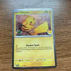 Pikachu Pokemon Day 2026 051/162 30th Anniversary Stamped Promo Holo Pokemon TCG - Image 4