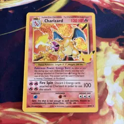 CHARIZARD 4/102 Celebrations: Classic Collection 25th Ann Pokemon NEAR MINT - Image 2