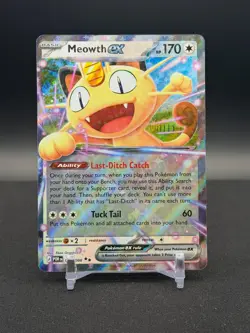 Meowth ex 062/088 Pokemon TCG Double Rare Perfect Order - Image 1