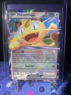 Pokemon Meowth ex 62/88 Double Rare Perfect Order NM - Image 1