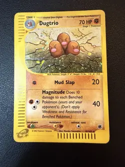 Pokemon Dugtrio 010/165 Expedition Base Set Holo Rare Stage Vintage 2002 - Image 1