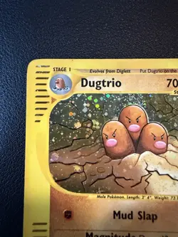 Pokemon Dugtrio 010/165 Expedition Base Set Holo Rare Stage Vintage 2002 - Image 3