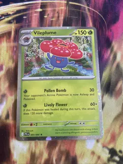 Vileplume 003/094 Cosmos Holo Rare Promo Phantasmal Flames Pokemon TCG - Image 1