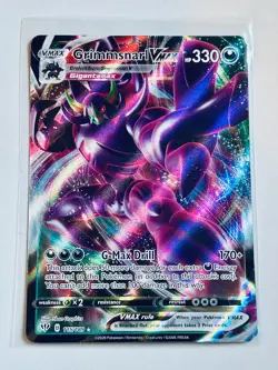 Pokemon TCG SWSH03 Darkness Ablaze 115/189 Grimmsnarl VMAX Full Art Rainbow - Image 1