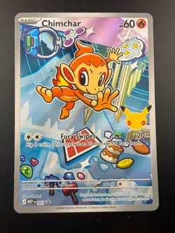 Pokemon TCG Chimchar 041 First Partner Illustration Black Star Promo NM - Image 1