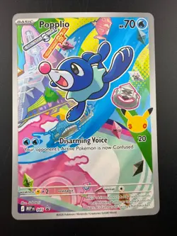 Pokemon TCG Popplio 045 First Partner Illustration Black Star Promo NM - Image 1