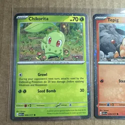 Pokemon Ascended Heroes Tepig Totodile Chikorita 3 STARTER Cosmos HOLO PROMO - Image 2