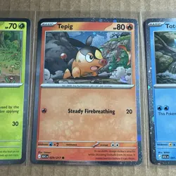 Pokemon Ascended Heroes Tepig Totodile Chikorita 3 STARTER Cosmos HOLO PROMO - Image 3