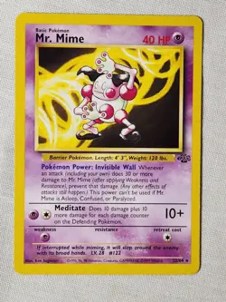 NM Mr. Mime - Non-Holo #22 Jungle Pokemon TCG - Image 1