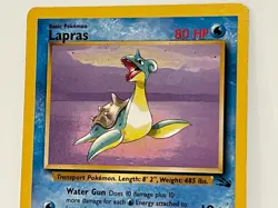Vintage 1999 Pokemon TCG Fossil LAPRAS NON-HOLO Rare 25/62 LP English, Unltd. - Image 2
