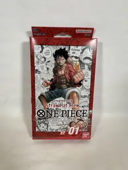NEW** One Piece TCG Starter Deck 1: StrawHat Crew (ST-01) - Image 1