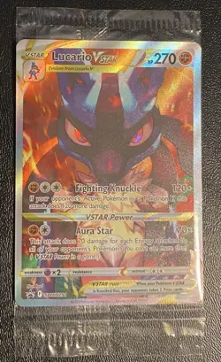 Pokemon TCG Lucario VSTAR #SWSH291 Sealed Black Star Promo Sword & Shield - Image 1