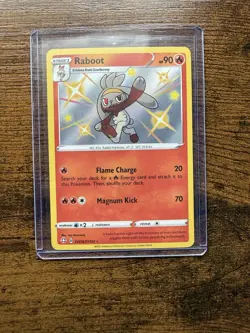 Pokemon Raboot SV016/SV122 Shining Fates Shiny Vault Stage 1 Holo Shiny Rare - Image 1