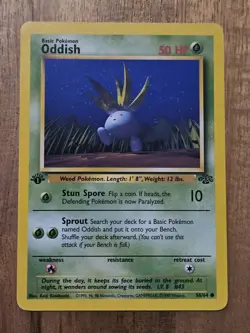 Oddish 1st Edition - Near Mint - 58/64 Jungle Set - WOTC - 1999 - Pokemon TCG - Image 2