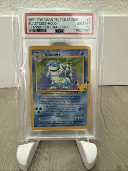Pokemon Blastoise Base Set 25th Celebrations 002/103 PSA 10 Gem Mint - Image 1