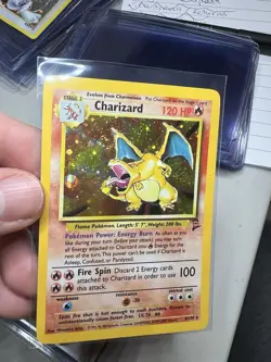 WING SWIRL 2000 Pokemon Game Base Set 2 II Charizard 4/130 Holo Foil Rare WOTC - Image 3