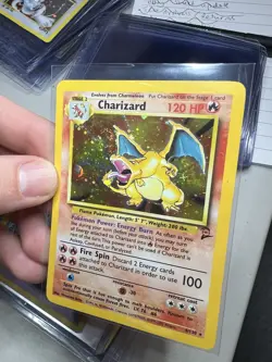 WING SWIRL 2000 Pokemon Game Base Set 2 II Charizard 4/130 Holo Foil Rare WOTC - Image 4